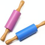 Honglida Kids Rolling Pin Silicone Non-Stick 2-Pack-0