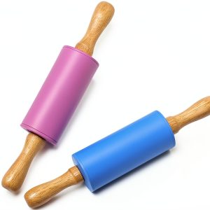 Honglida Kids Rolling Pin Silicone Non-Stick 2-Pack-0