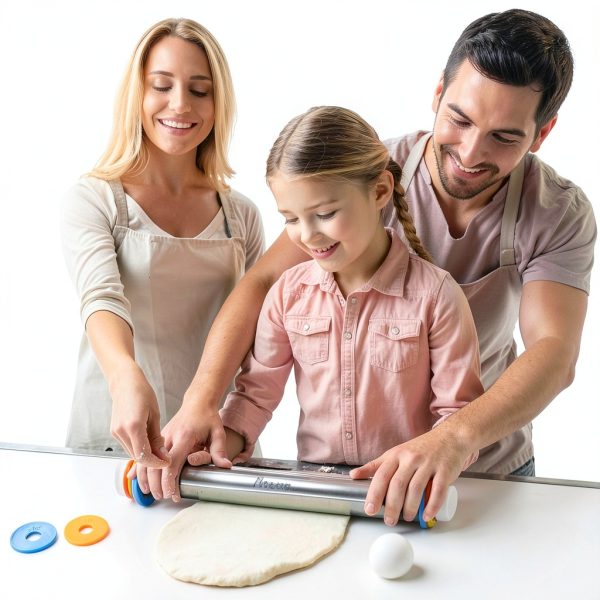 Stainless Steel Rolling Pin MTNZXZ Adjustable Thickness-5