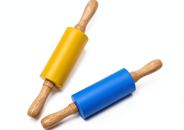Honglida Kids Rolling Pin Silicone Non-Stick 2-Pack-0