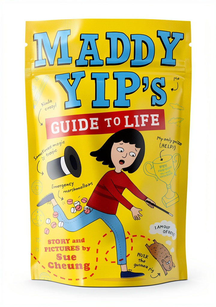 Teen reading the Maddy Yip humor eBook on a Kindle device