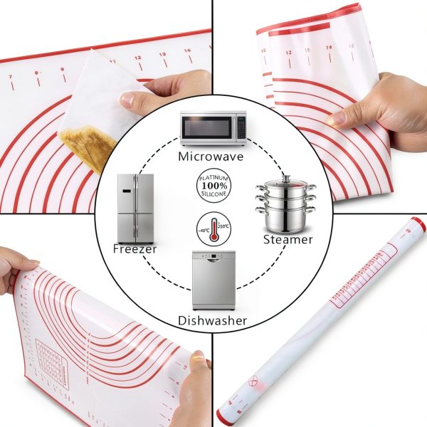 Stainless Steel Rolling Pin MTNZXZ Adjustable Thickness-4