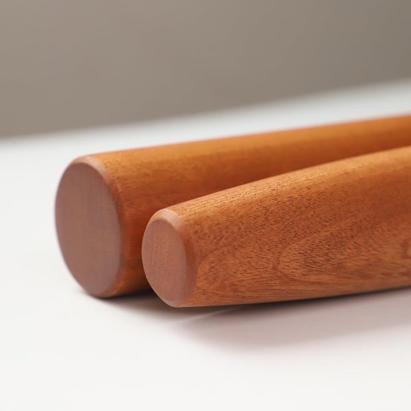 Muso Wood Rolling Pin Natural Wood Dough Baking Kitchen-5