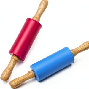 Honglida Kids Rolling Pin Silicone Non-Stick 2-Pack-0