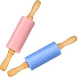Honglida Kids Rolling Pin Silicone Non-Stick 2-Pack-0