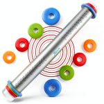 Stainless Steel Rolling Pin MTNZXZ Adjustable Thickness-0