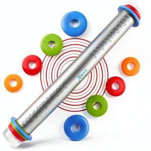 Stainless Steel Rolling Pin MTNZXZ Adjustable Thickness-0