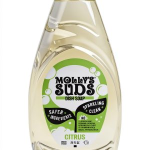 Molly's Suds Liquid Dish Soap Ingredients Scrub Citrus 24 oz 2 Pack-0