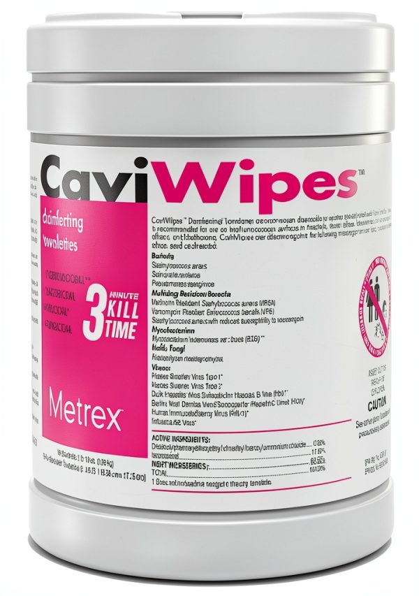 CaviWipes Large 6 x 6 3/4 Disinfecting Wipes 160 Count-0