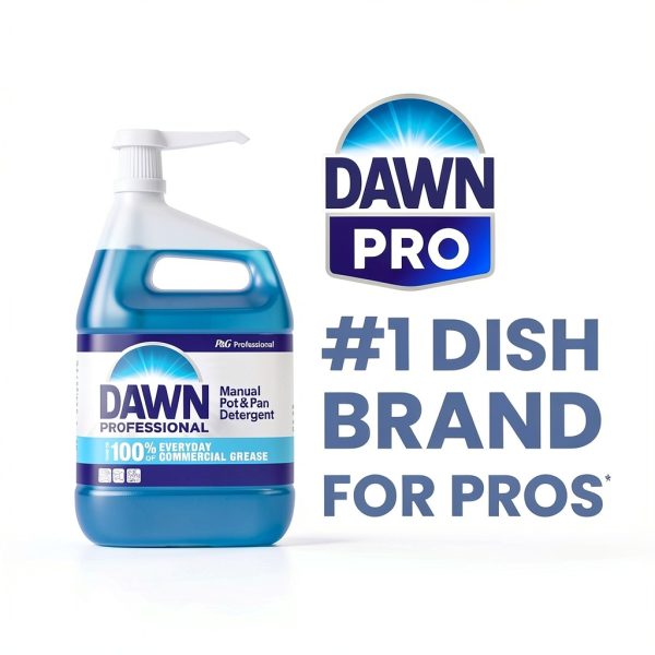 Dawn Pot and Pan Detergent 3.8L Case of 4 Concentrated Dish Soap-6