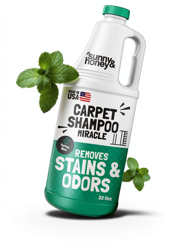 Carpet Shampoo Sunny and Honey Spring Mint 32 Fl Oz Cleaner for Pets-0