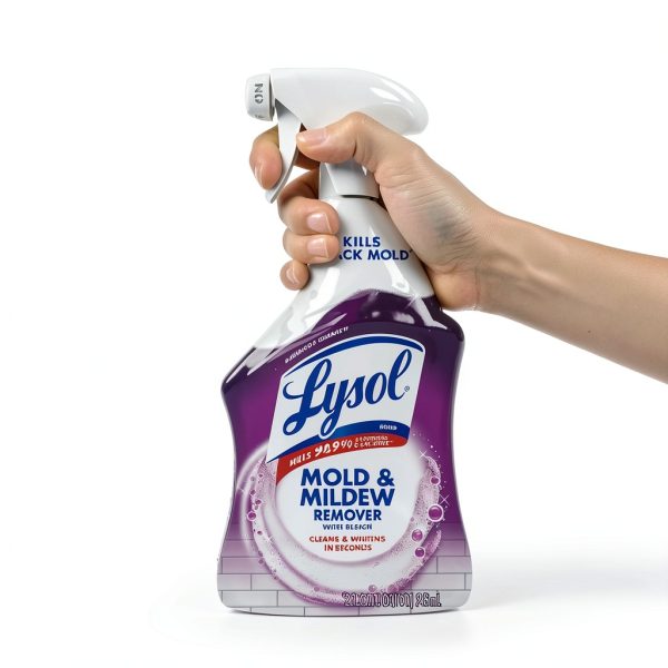Lysol Mold & Mildew Remover Spray Bathroom Cleaner with Bleach 32oz-4