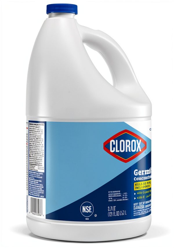 Clorox 30966CT Concentrated Germicidal Bleach Regular 121oz Bottle 3/Carton-5
