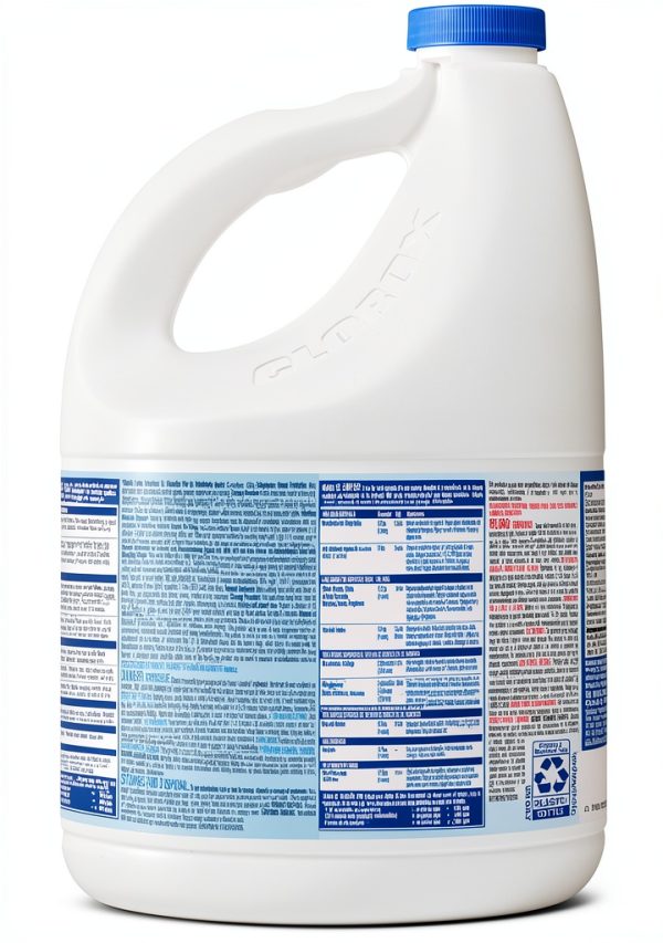 Clorox 30966CT Concentrated Germicidal Bleach Regular 121oz Bottle 3/Carton-6