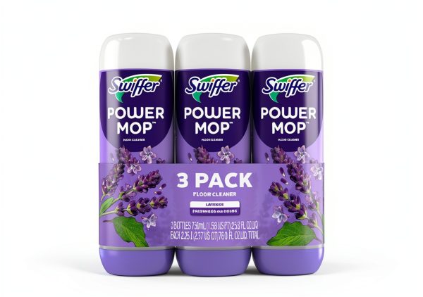 Swiffer PowerMop Lavender Scent Cleaning Solution Triple Pack 25 fl oz-0